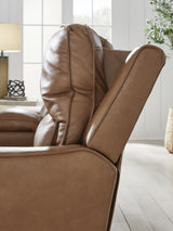 Adjustable headrest detail on DeepWakes sofa