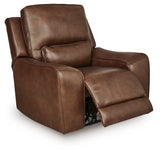 Reclined position of DeepWakes Canyon Leather Power Recliner