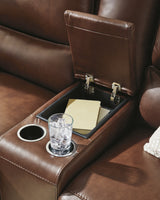 Arrangement of sofa and loveseat in modern living room