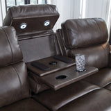Armrest detail with contrast stitching on Crossplex sofa