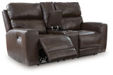 Crossplex loveseat angled open console with cup holders