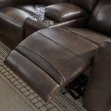 Extended footrest on loveseat