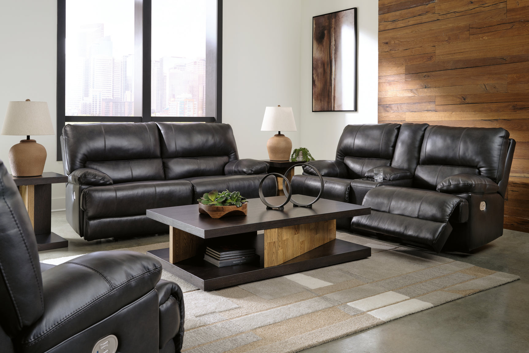 Mountainous Eclipse loveseat with power recline