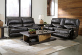 Console detail between loveseat seats with cup holders