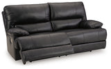 Mountainous Eclipse Sofa angled open recliner position