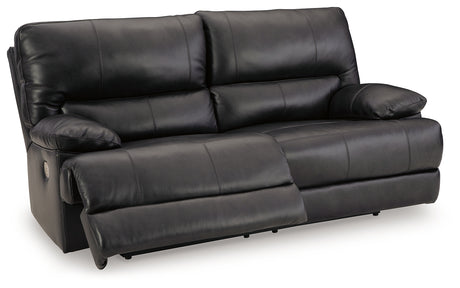 Mountainous Eclipse Sofa angled open recliner position