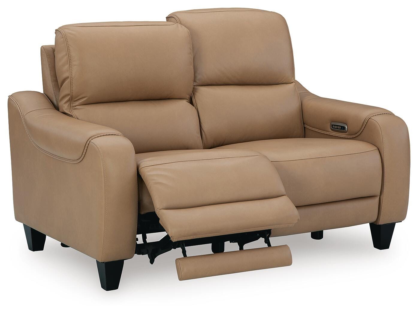 Adjustable headrest on Mosswell Power Reclining Loveseat