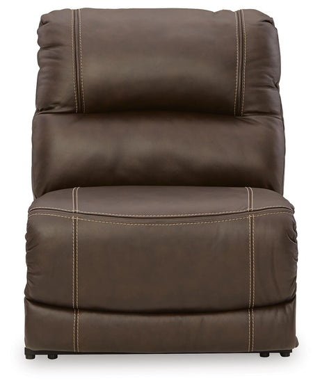 Dunleith Chocolate Leather 7-Piece Power Reclining Sectional - image 7