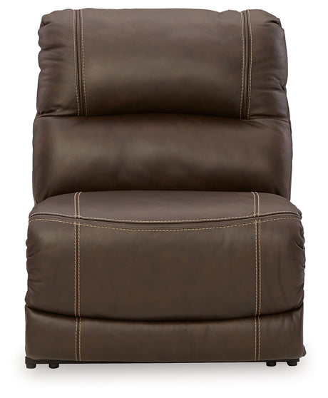 Close-up of Easy View adjustable headrest