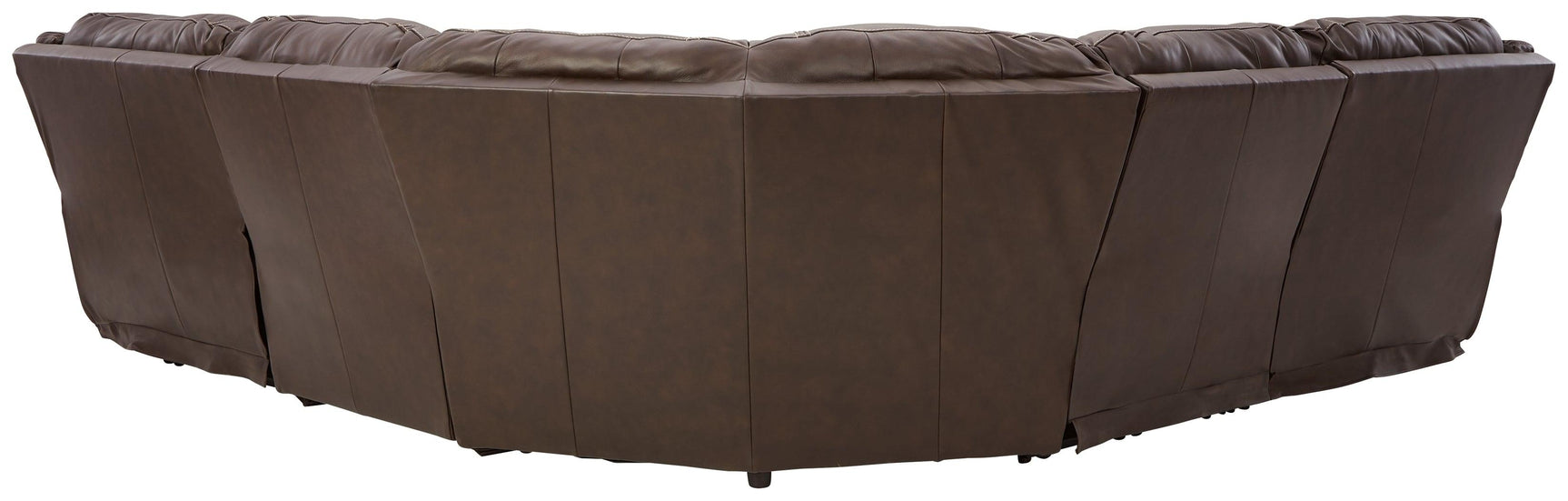 Dunleith sectional rear view showing zero wall design