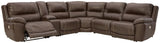 Power recliner with Easy View adjustable headrest