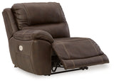 Sectional reclined with zero wall clearance