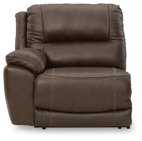 Dunleith Chocolate Leather 7-Piece Power Reclining Sectional - image 3