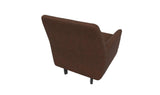 Rear view of Dorian Brown Upholstered Armchair