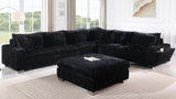 Snuggle Station Black 6 or 7-Piece Sectional from Decor Furniture