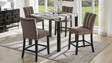 Cosmo Brown counter height dining table main view