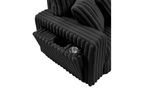 Top view of Rana black reclining sectional