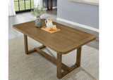 Detail close-up of Andy Brown Dining Room Set wood finish