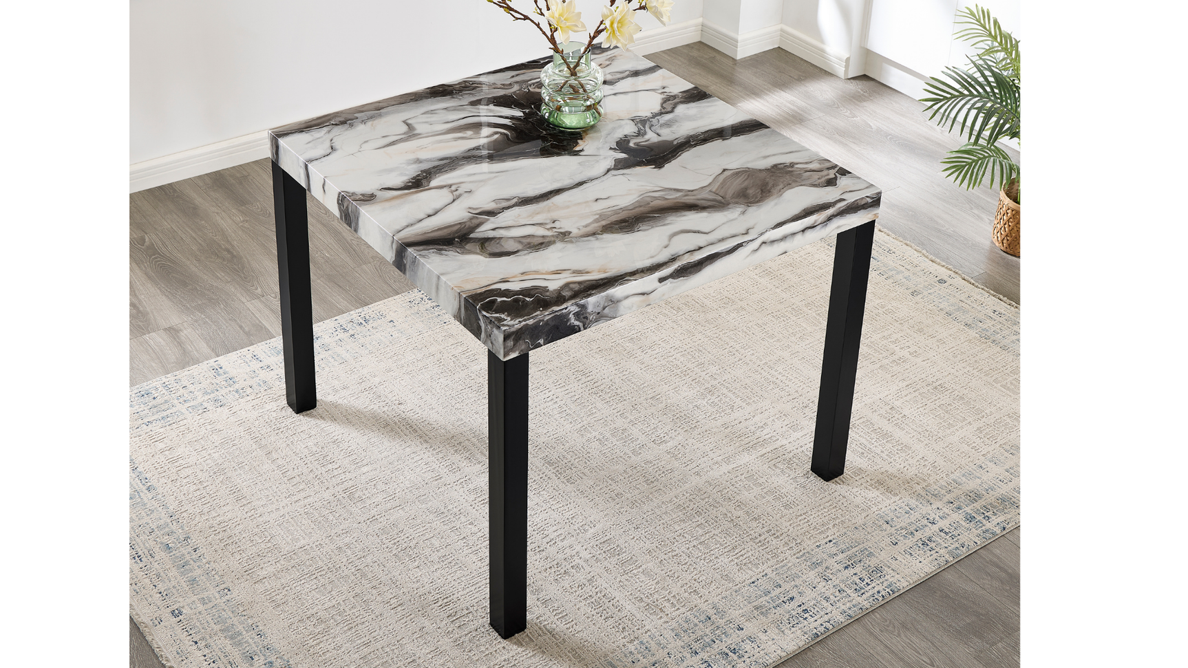 Alternate main view of Cosmo Brown counter height dining set