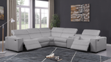 Picasso Light Gray 6-Piece Power Reclining Sectional
