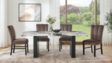 Cosmo Brown Dining Room Set detailed view
