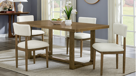 Main view of Andy Brown Dining Room Set dining table and chairs