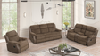 Willow Brown reclining sofa side view