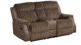 Willow Brown recliner front angle