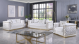 Stella White Sofa, Loveseat, and Chair Set with Pillows Included from Decor Furniture