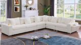 Snuggle Station Cream Reclining 6 or 7-Piece Sectional view 5