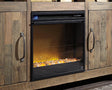 Entertainment Accessories Black Electric Fireplace Insert frontal view