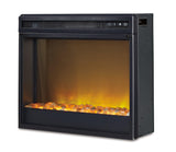 Side view of Entertainment Accessories electric fireplace insert