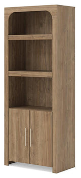 Dovander Brown Display Cabinet angled view