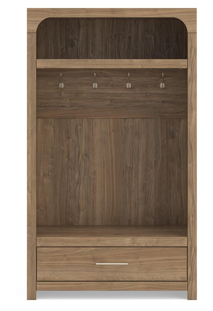 Dovander Brown Hall Tree with Storage Bench view 6