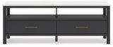 Rear view of Cadmori 72" TV stand