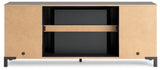 Back view displaying cable management openings
