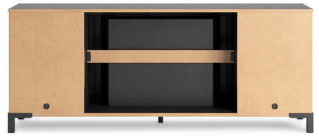 Back view displaying cable management openings