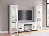 Back view showing cable management