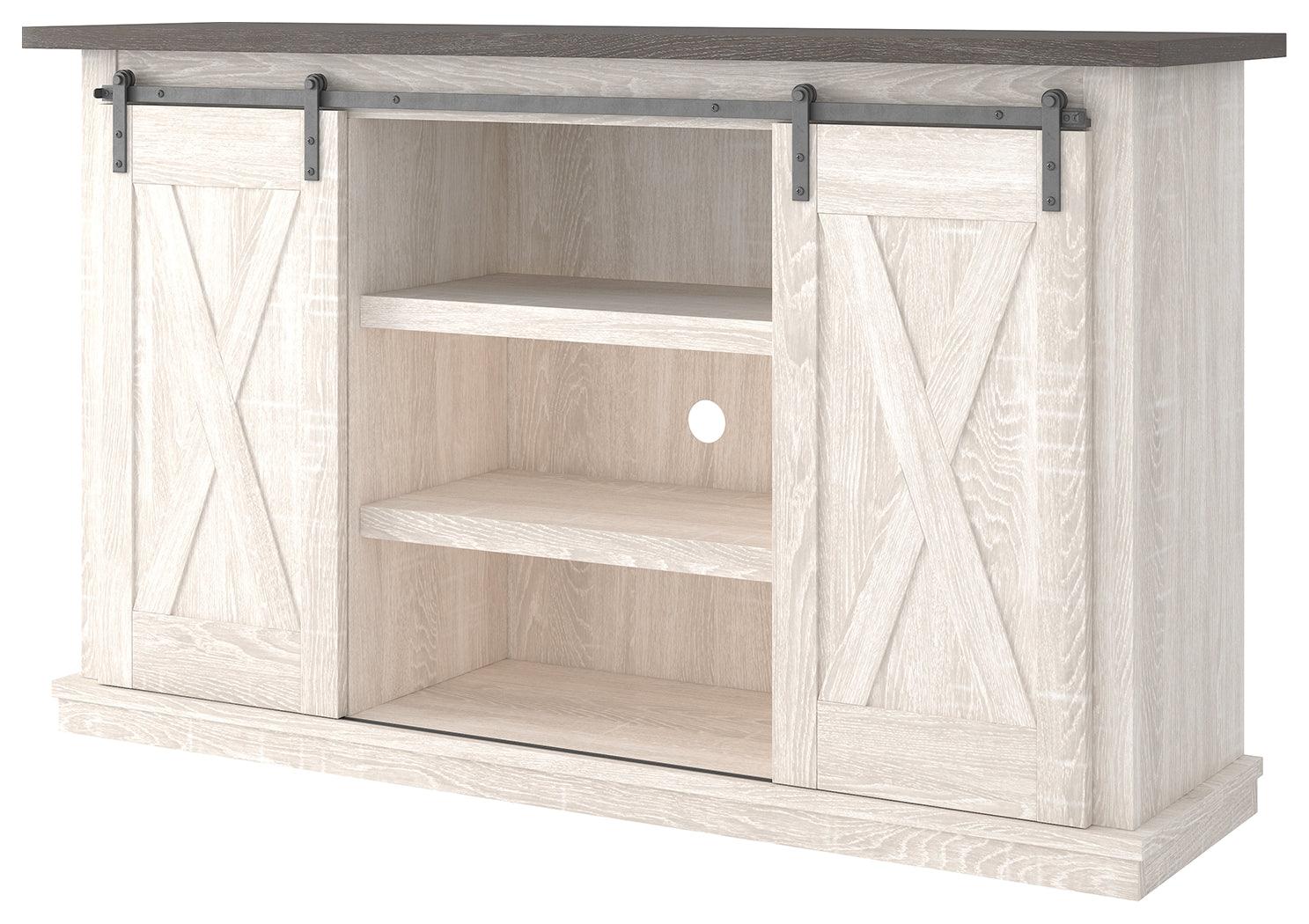 Dorrinson Two-Tone 54 Inch TV Stand front view