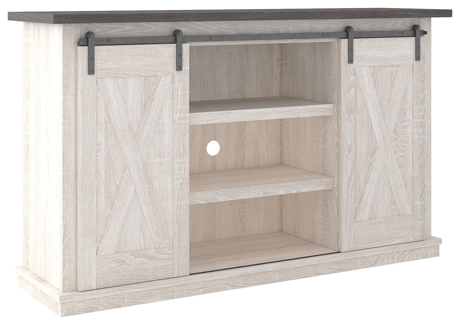Dorrinson Two-Tone 54 Inch TV Stand front view