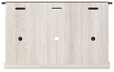Dorrinson Two-Tone 54 Inch TV Stand side alternate view