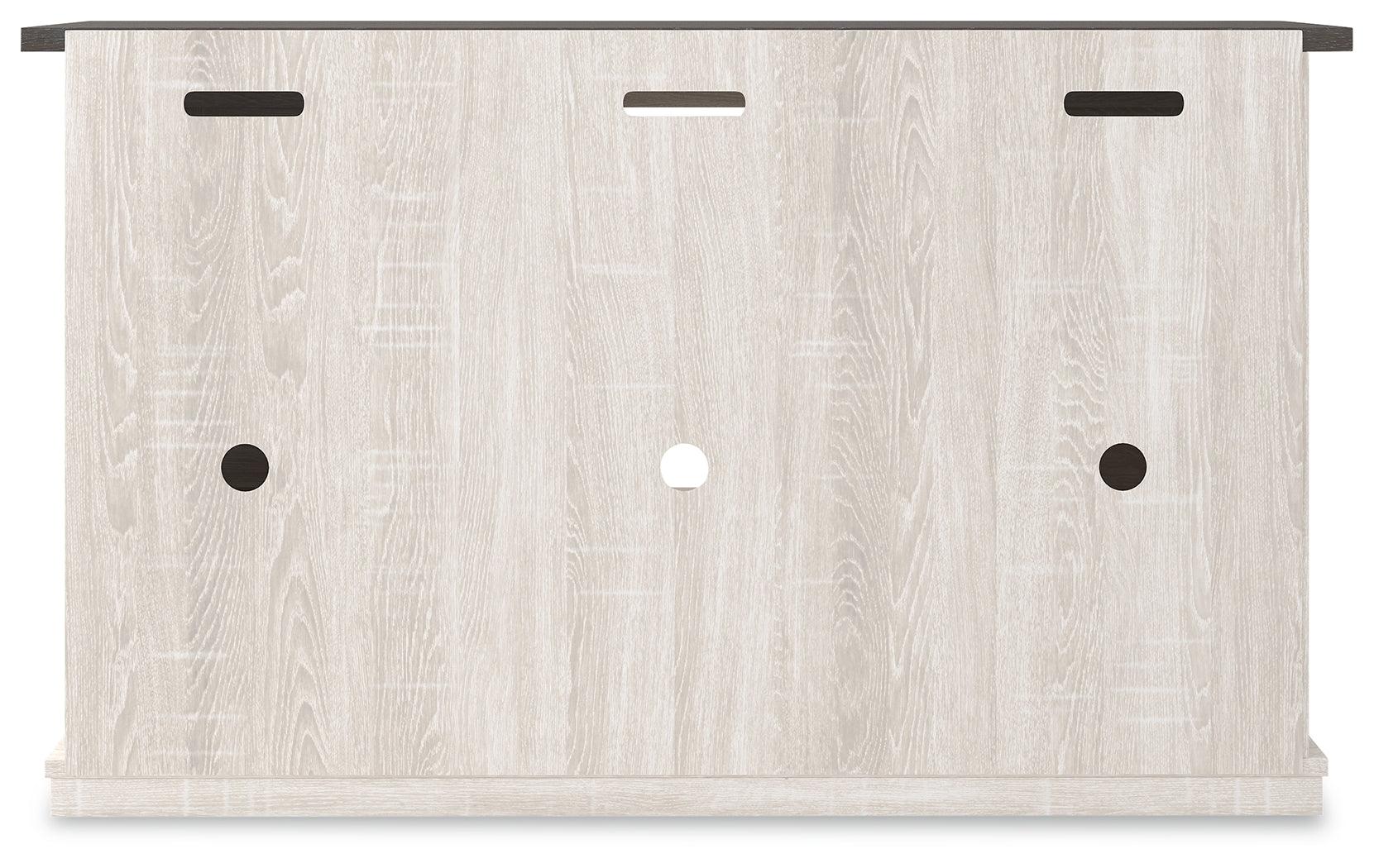 Dorrinson Two-Tone 54 Inch TV Stand side alternate view
