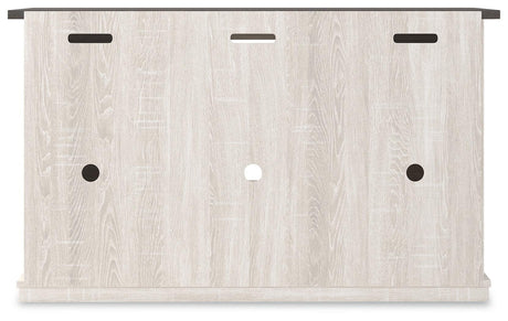 Dorrinson Two-Tone 54 Inch TV Stand side alternate view