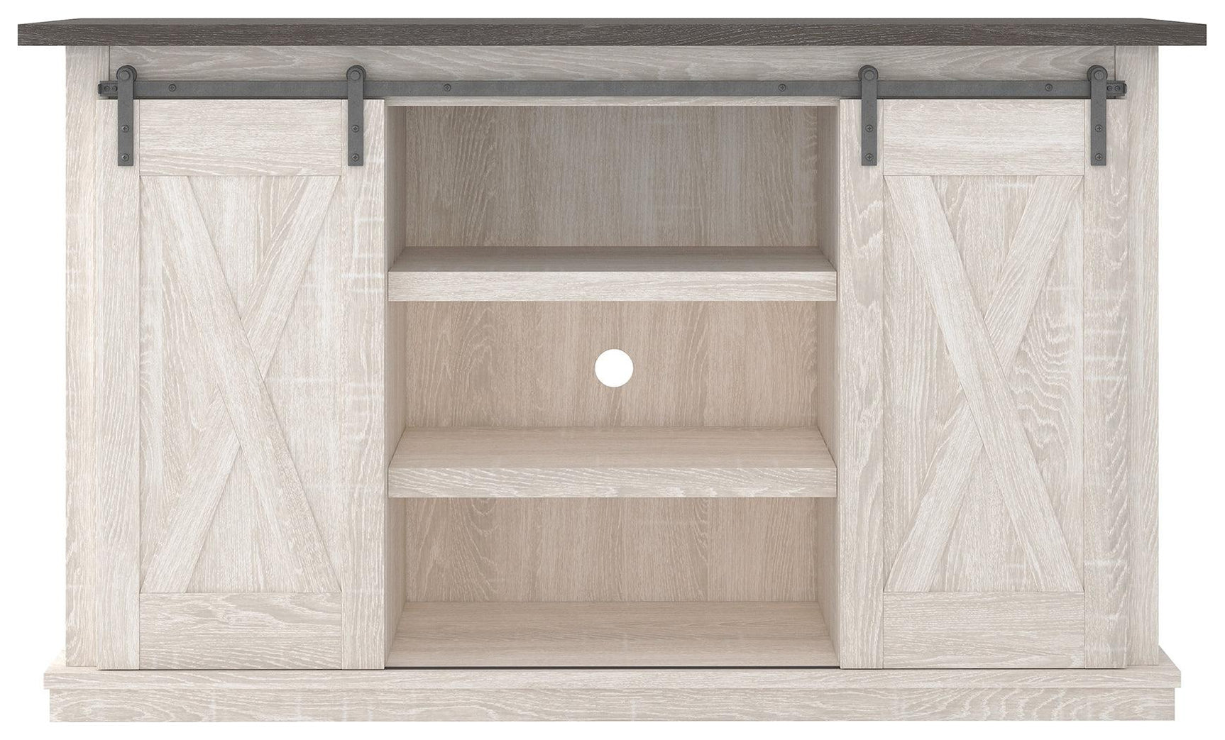 Dorrinson Two-Tone 54 Inch TV Stand front view