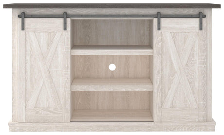 Dorrinson Two-Tone 54 Inch TV Stand front view