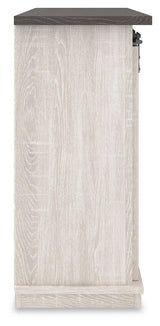 Dorrinson Two-Tone 54 Inch TV Stand back view