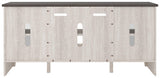 Dorrinson Two-tone 60-inch TV Stand side alternate angle