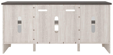 Dorrinson Two-tone 60-inch TV Stand side alternate angle