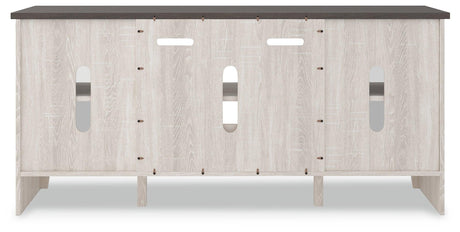 Dorrinson Two-tone 60-inch TV Stand side alternate