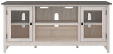 Dorrinson Two-tone 60-inch TV Stand detail on two-tone finish